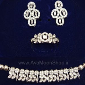 سرورس طرح جواهر برلیان - بدل رنگ ثابت با روکش طلا ضد حساسیت - 2