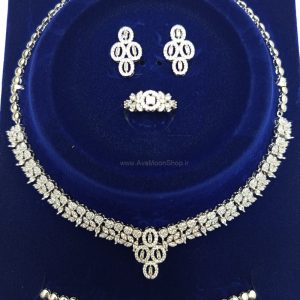 سرورس طرح جواهر برلیان - بدل رنگ ثابت با روکش طلا ضد حساسیت